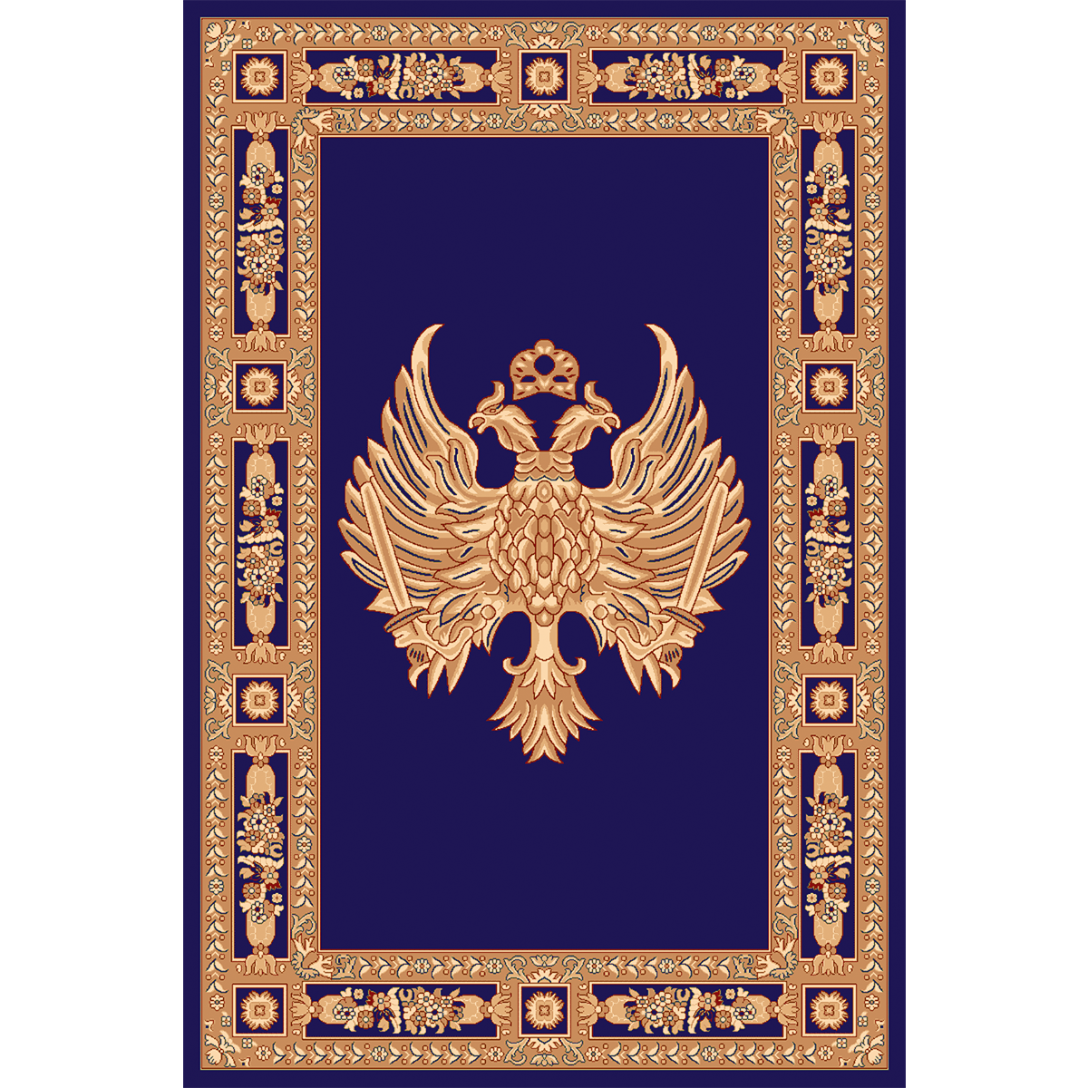 Χαλί 100x130 Isexan Atlantis Orthodoxia Ανοιχτά Φτερά Μπλέ