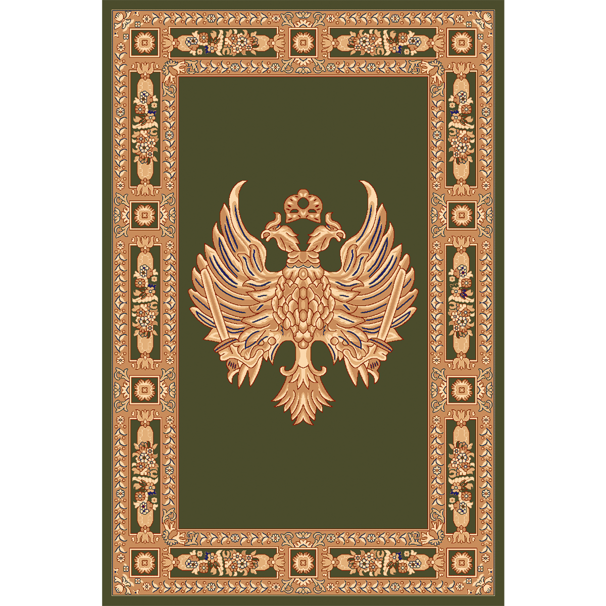 Χαλί 160x230 Isexan Atlantis Orthodoxia Ανοιχτά Φτερά Πράσινο