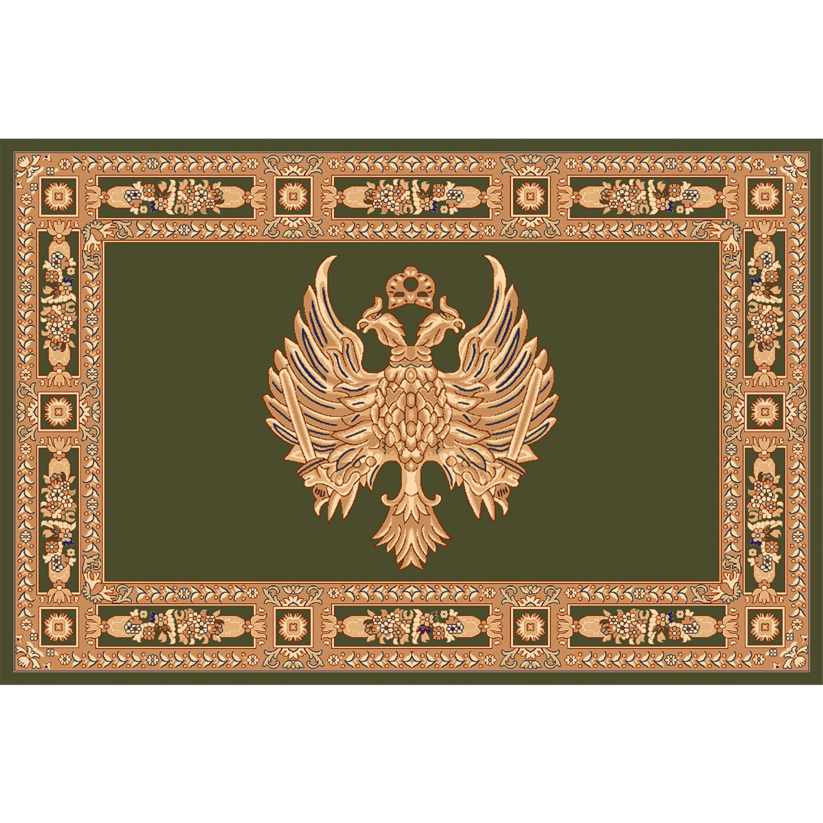 Χαλί 200x140 Isexan Atlantis Orthodoxia Ανοιχτά Φτερά Πράσινο