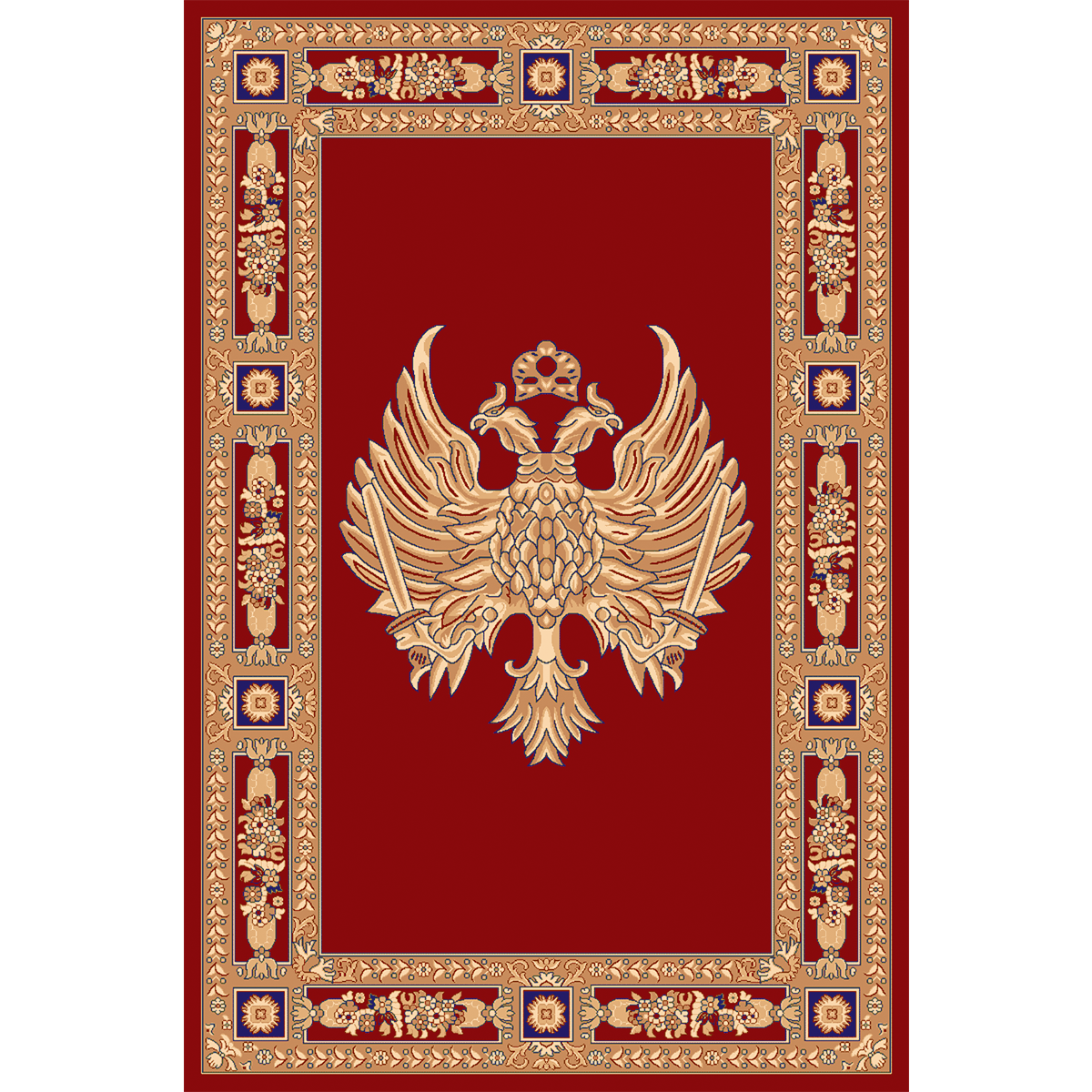 Χαλί 133x195 Isexan Atlantis Orthodoxia Ανοιχτά Φτερά Κόκκινο