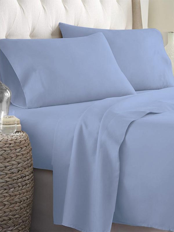 Σεντόνι Σετ Μονό 165x270 Sunshine Cotton Feelings 26 Light Blue