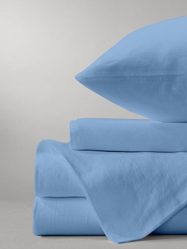 Σεντόνι Σετ Μονό 165x270 Sunshine Cotton Feelings 26 Light Blue