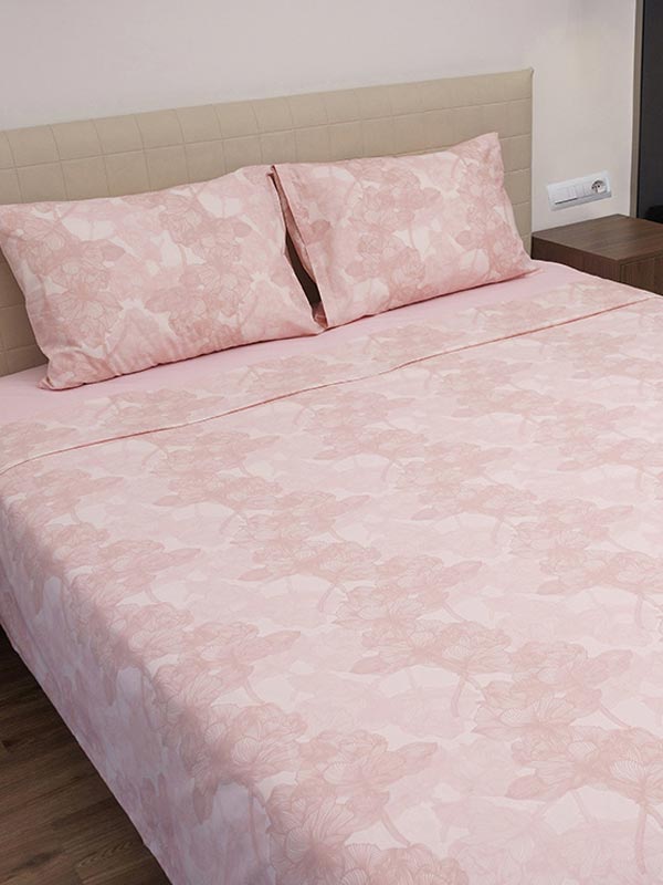 Σεντόνι Σετ Υπέρδιπλο 235x270 Sunshine Cotton Feelings 2032 Pink