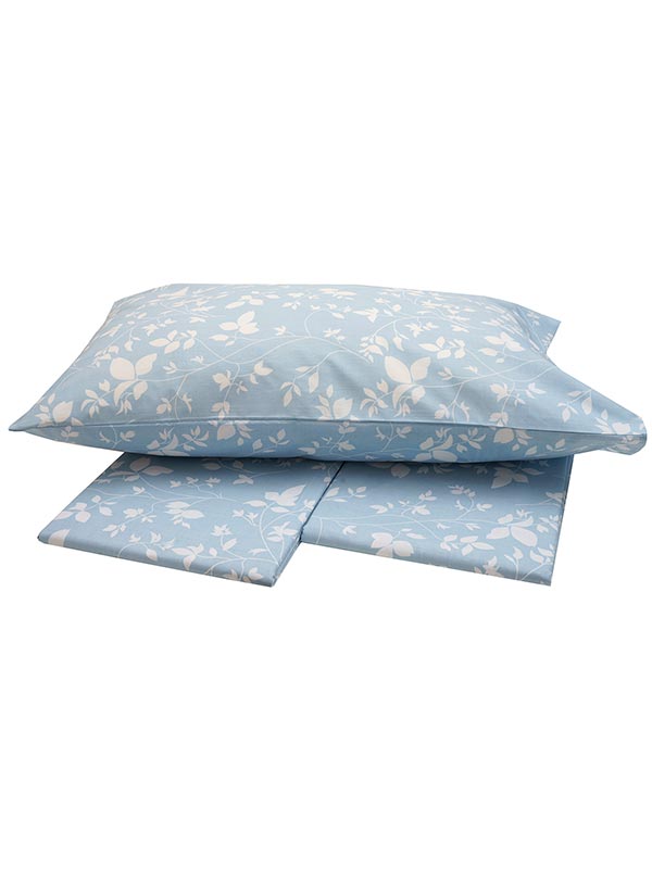 Σεντόνια Σετ Υπέρδιπλο 220x250 Sunshine Menta Εμπριμέ 40 Aqua