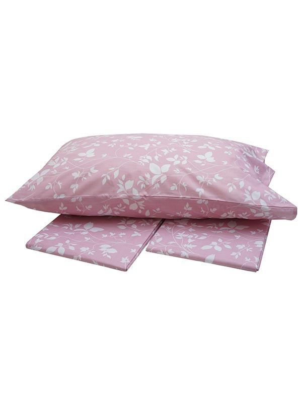 Παπλωματοθήκη Υπέρδιπλη 220x260 Sunshine Menta Εμπριμέ 40 Pink