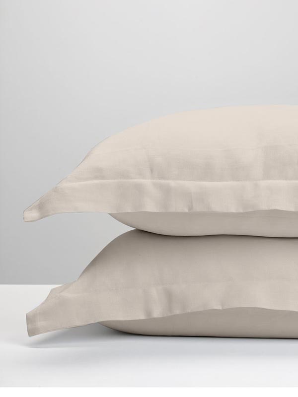 Μαξιλαροθήκες 50x70 Σετ 2 τεμ. Sunshine Oxford Satin Beige