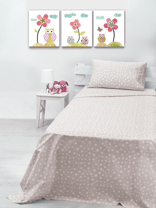 Σεντόνι Σετ Μονό 165x270 Sunshine cotton feelings 22 Grey