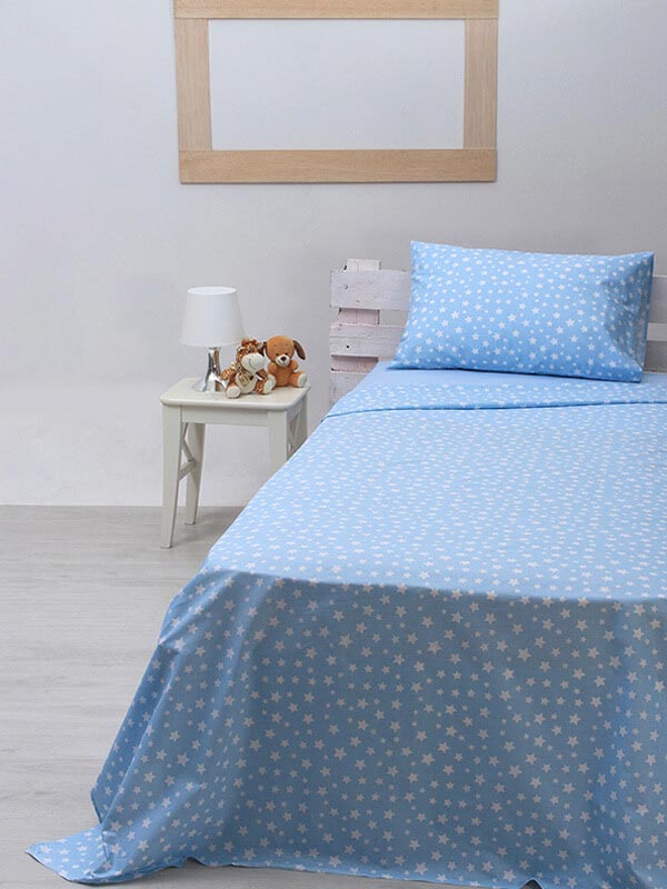 Παπλωματοθήκη Μονή 170x250 Sunshine Cotton Feelings 22 Blue