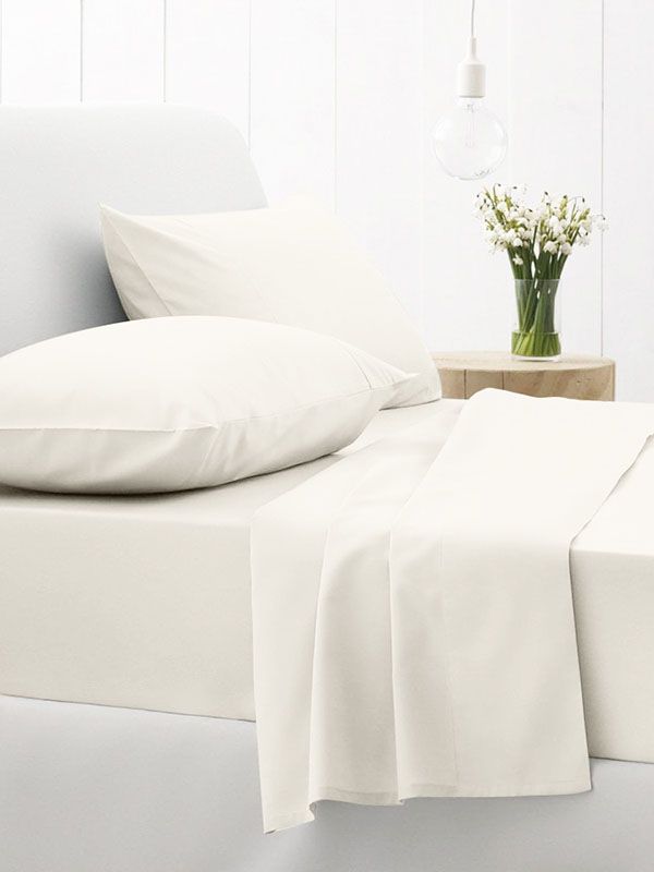 Παπλωματοθήκη Μονή 170x250 Sunshine  Cotton Feelings 100 White