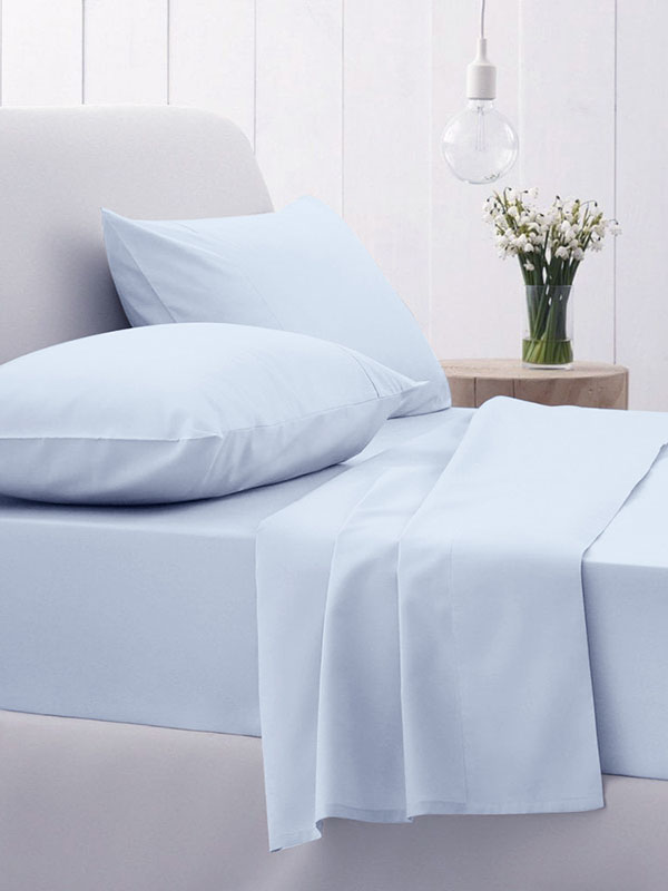 Μαξιλαροθήκες Σετ 50x70 Sunshine Cotton Feelings 103 Light Blue