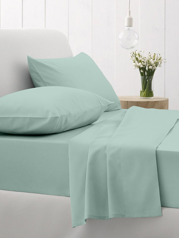 Σεντόνι Μεμονωμένο Μονό Με Λάστιχο 100x200+30 Sunshine Cotton Feelings 105 Aqua