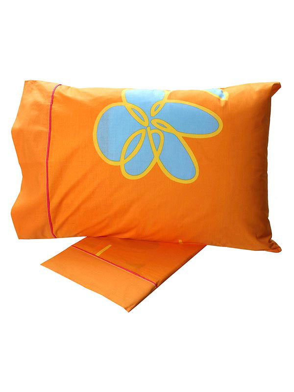 Σεντόνια Σετ Μονά 160x260 Sunshine Cotton Feelings 129 Orange