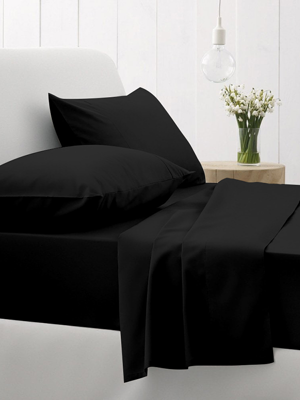 Παπλωματοθήκη Cotton Feelings 111 Black Διπλή (200χ250)