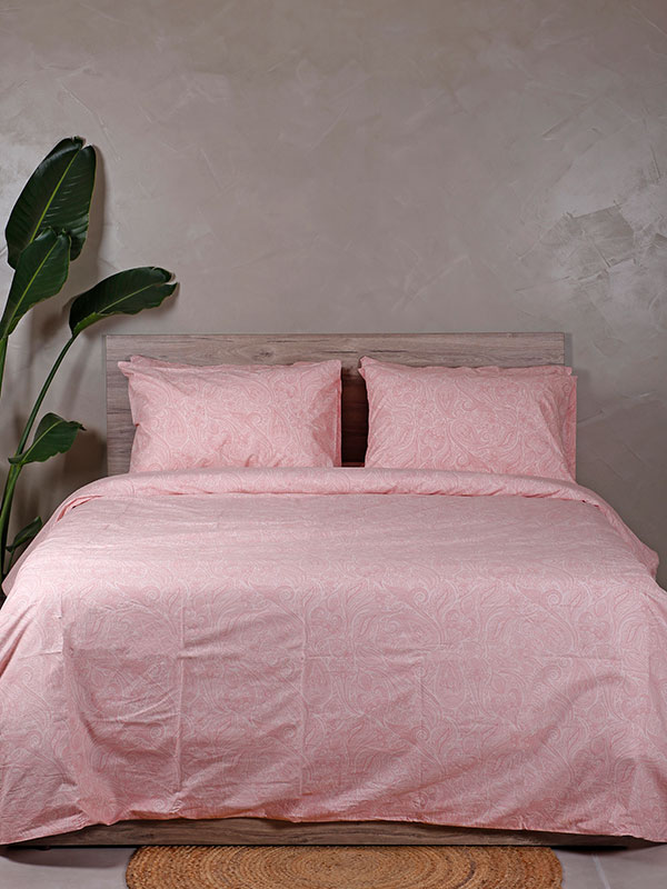 Παπλωματοθήκη Cotton Feelings 2040 Pink Μονή (170χ250)