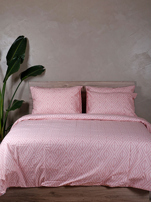Παπλωματοθήκη Cotton Feelings 2042 Pink Μονή (170χ250)