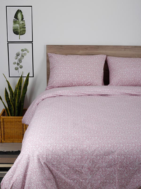 Παπλωματοθήκη Cotton Feelings 920 Pink Διπλή (200χ250)