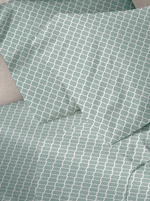 Παπλωματοθήκη Menta Εμπριμέ 530 Aqua Μονή (170χ250)