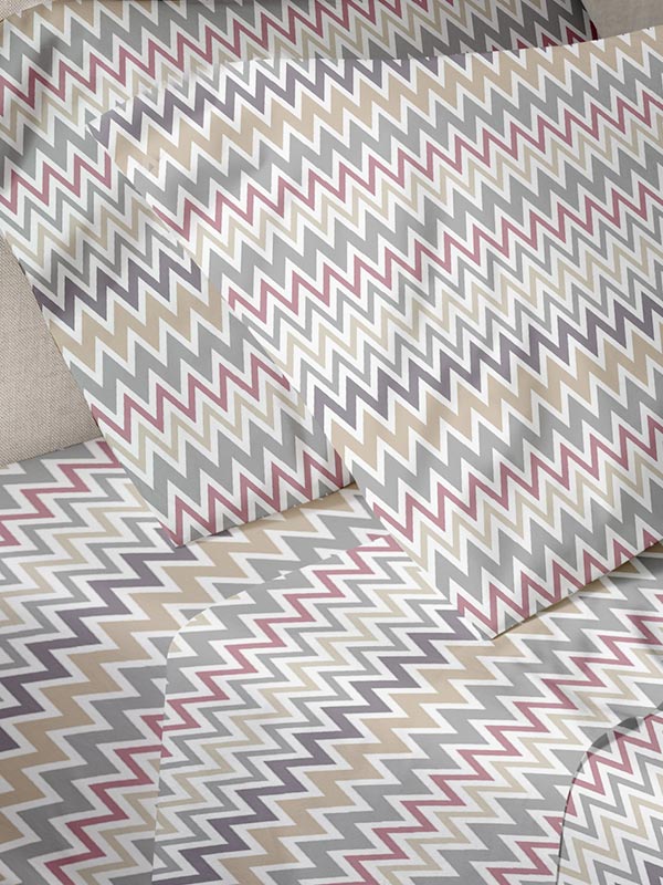 Παπλωματοθήκη Menta Εμπριμέ 540 Pink Μονή (170χ250)