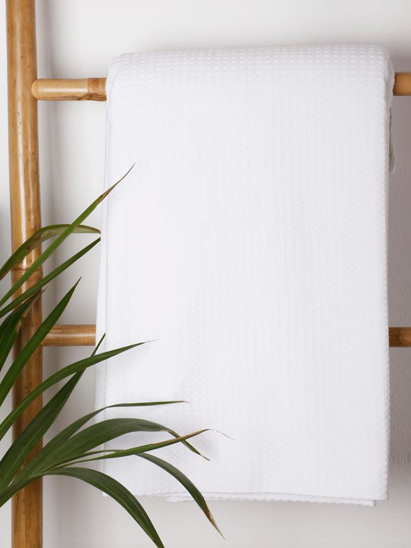 Κουβέρτα πικέ cotton White Μονή (160x220)