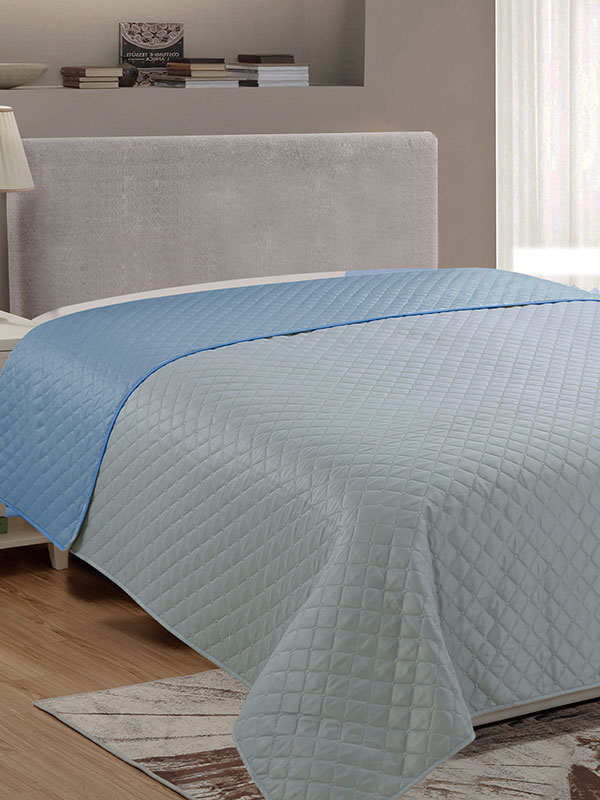 Κουβερλί Fiber Grey - Blue King size (240x250)