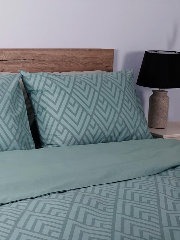 Μαξιλαροθήκες Cotton Feelings 2036 Aqua 50 cm x 70 cm