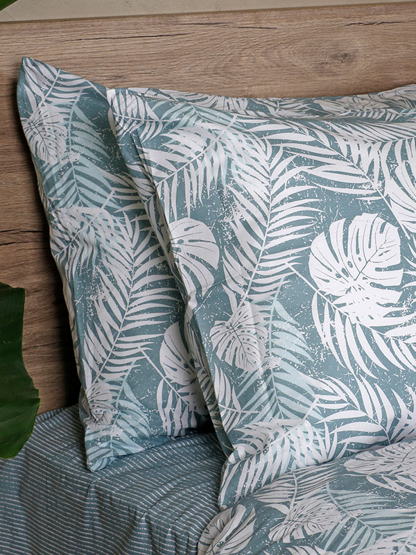 Μαξιλαροθήκες Cotton Feelings 2038 Aqua 50 cm x 70 cm