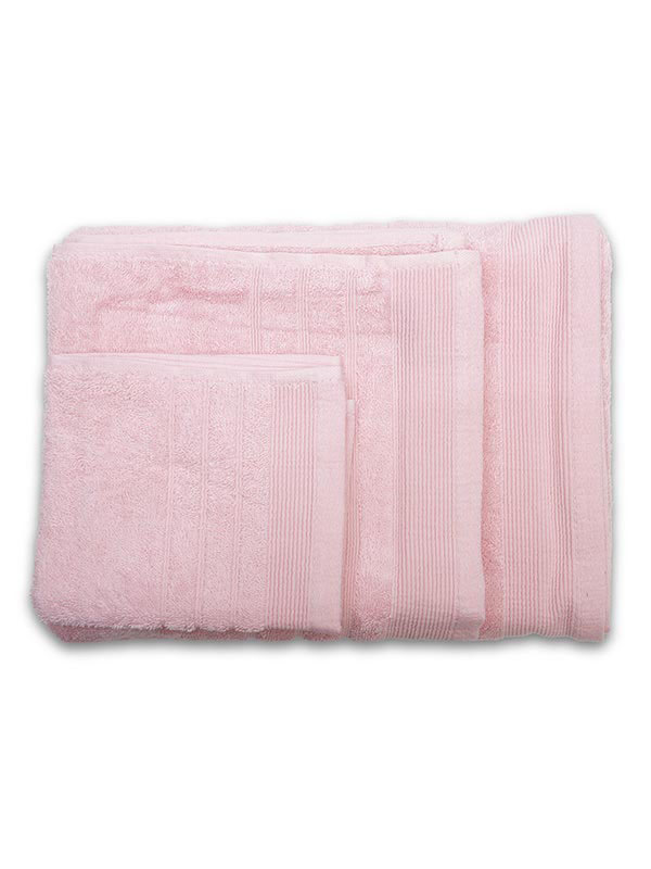 Πετσέτα Σετ 3 τεμ.  Sunshine Χίμπουρι 1 Pink