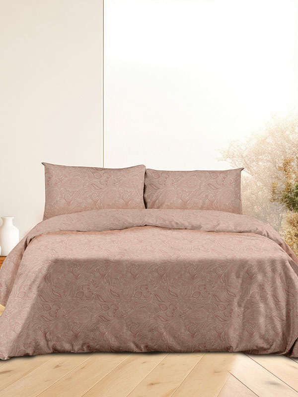Σετ Σεντόνια Flannel 2040 Pink Διπλό (200x260)