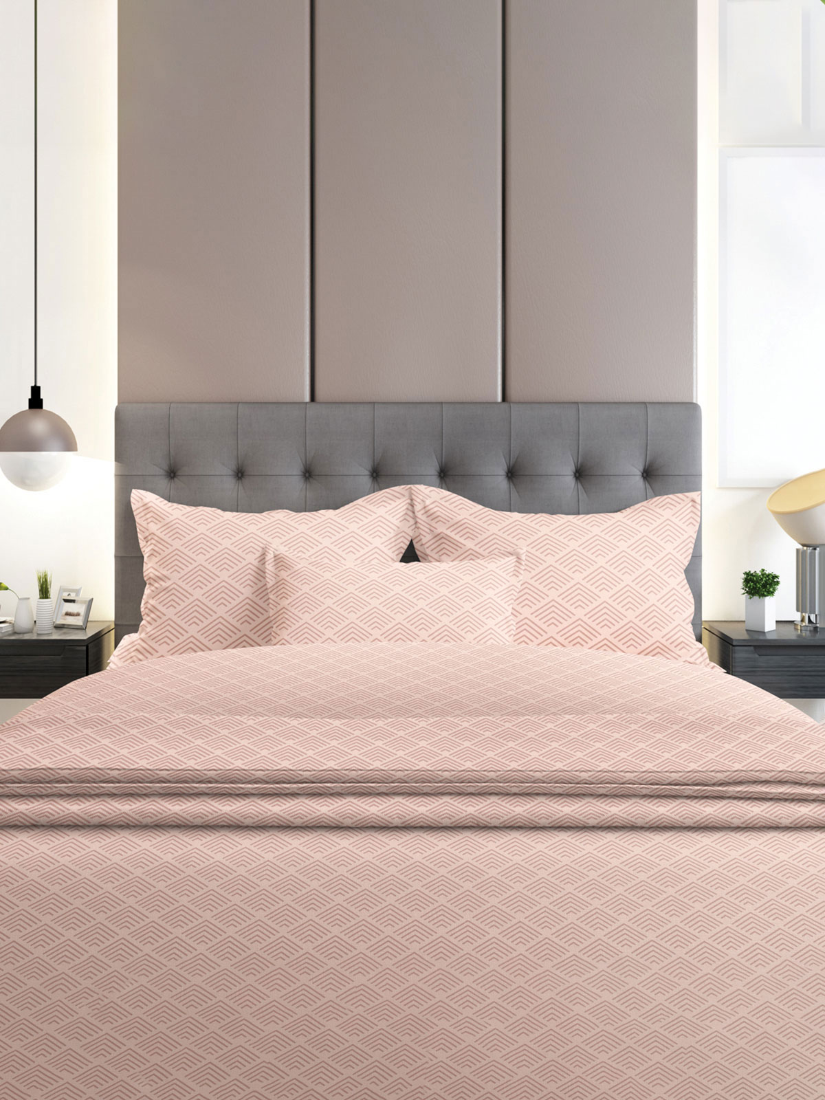 Σετ Σεντόνια Flannel 2048 Pink Μονό με λάστιχο(105x205+30)