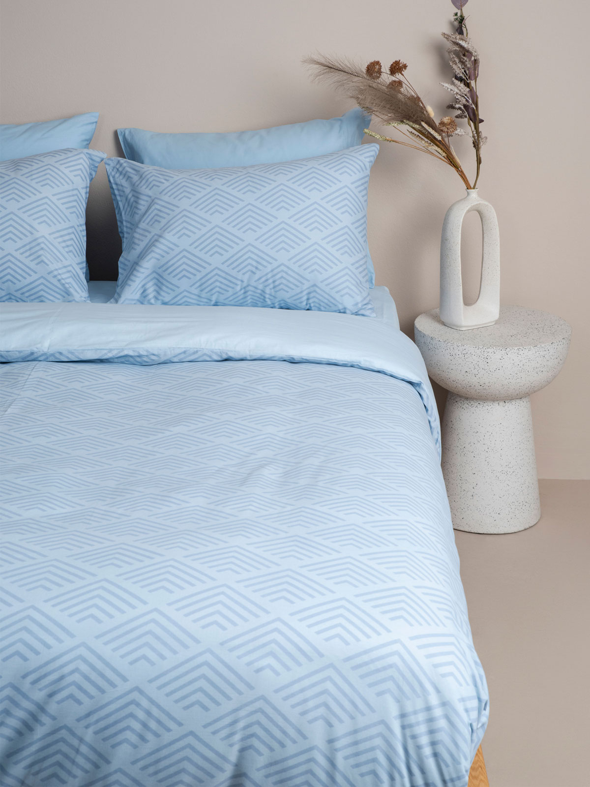 Σετ Σεντόνια Cotton Feelings 2048 Blue King Size (260x270)
