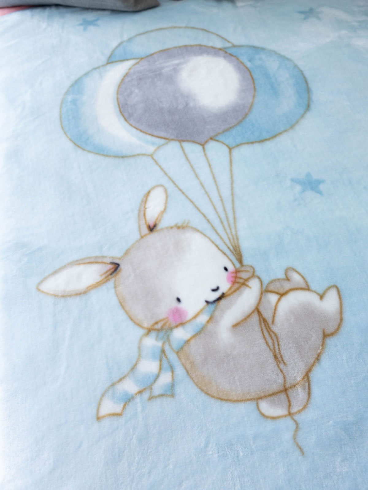 Κουβέρτα Βελουτέ Κούνιας 1546 Blue 110x140