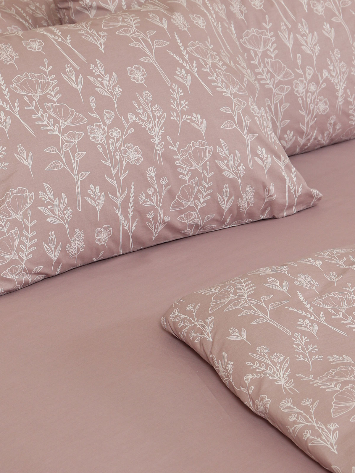 Σετ Σεντόνια Cotton Feelings 2050 Powder Διπλό με λάστιχο (150x205+30)