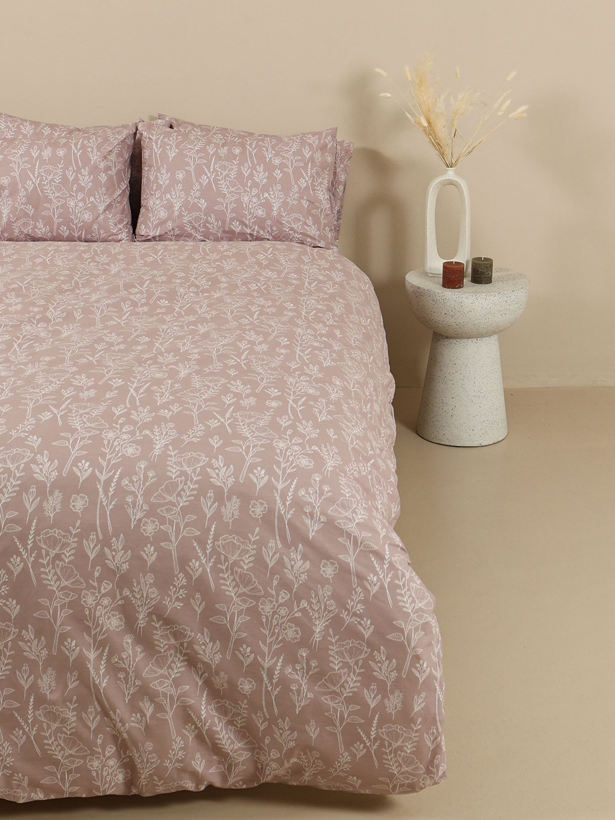 Σετ Σεντόνια Cotton Feelings 2050 Powder Μονό (165x270)