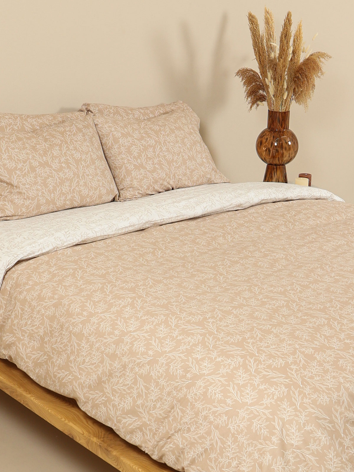 Σετ Σεντόνια Cotton Feelings 2052 Beige King Size (260x270)