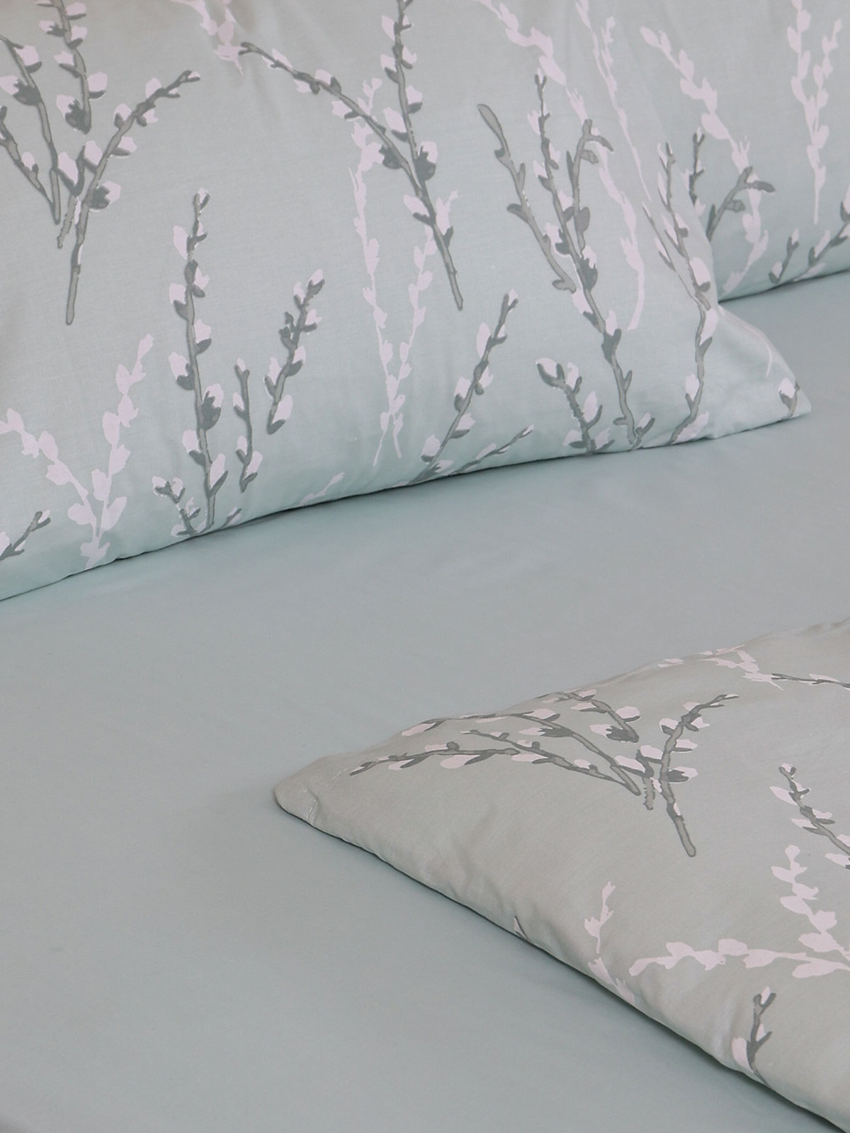 Σετ Σεντόνια Cotton Feelings 2054 Aqua Διπλό με λάστιχο (150x205+30)