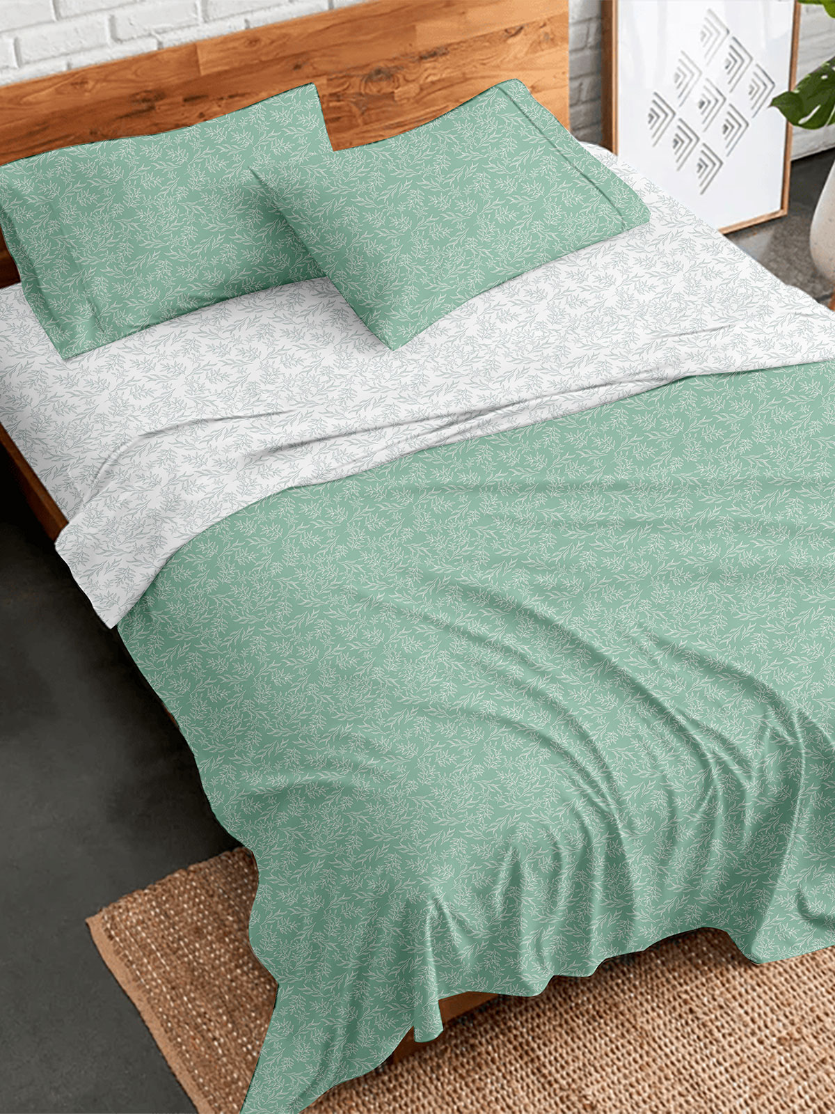 Σετ Σεντόνια Flannel 2052 Aqua Διπλό (200x260)