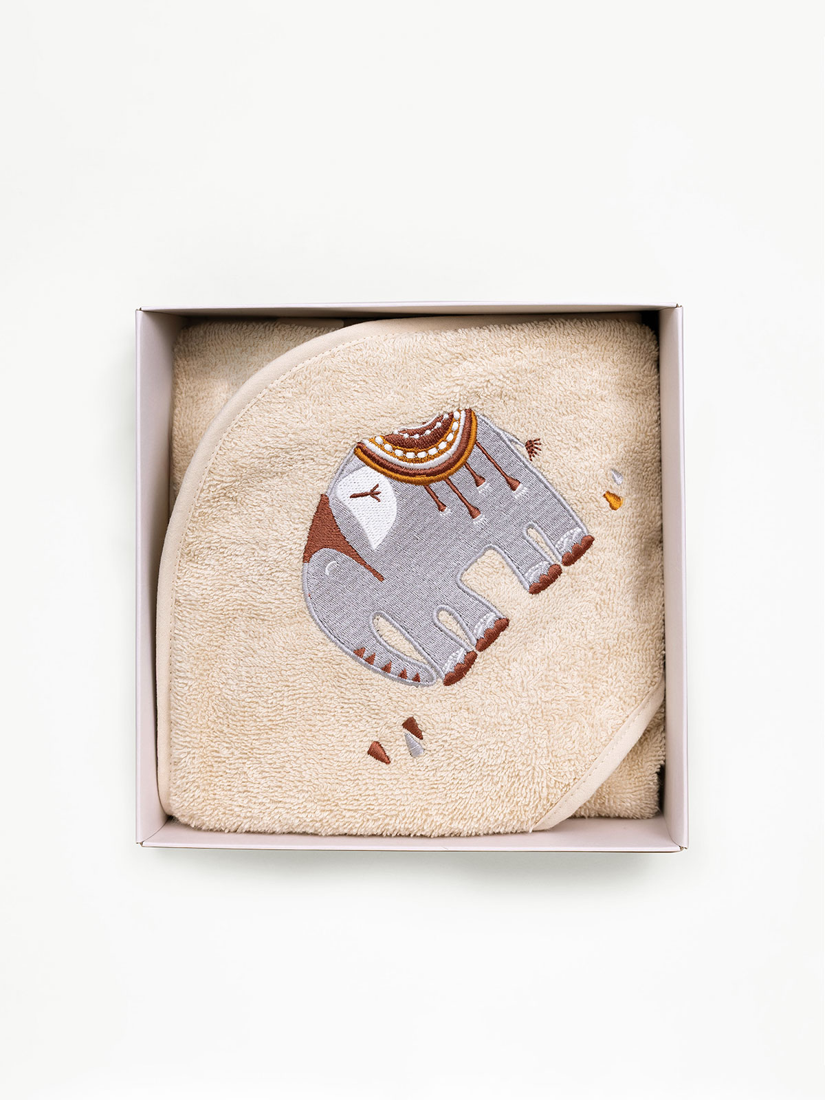 Fluffy Κεντητή Κάπα Beige 75x75