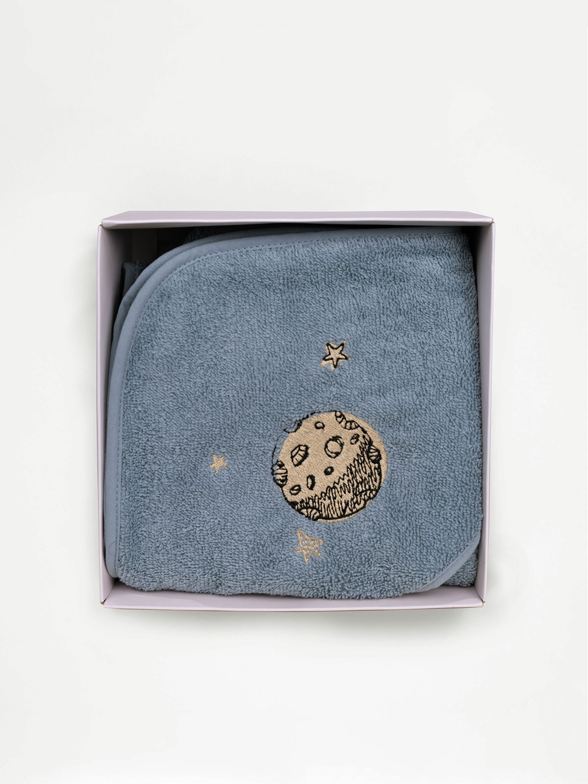 Fluffy Κεντητή Κάπα Blue 75x75