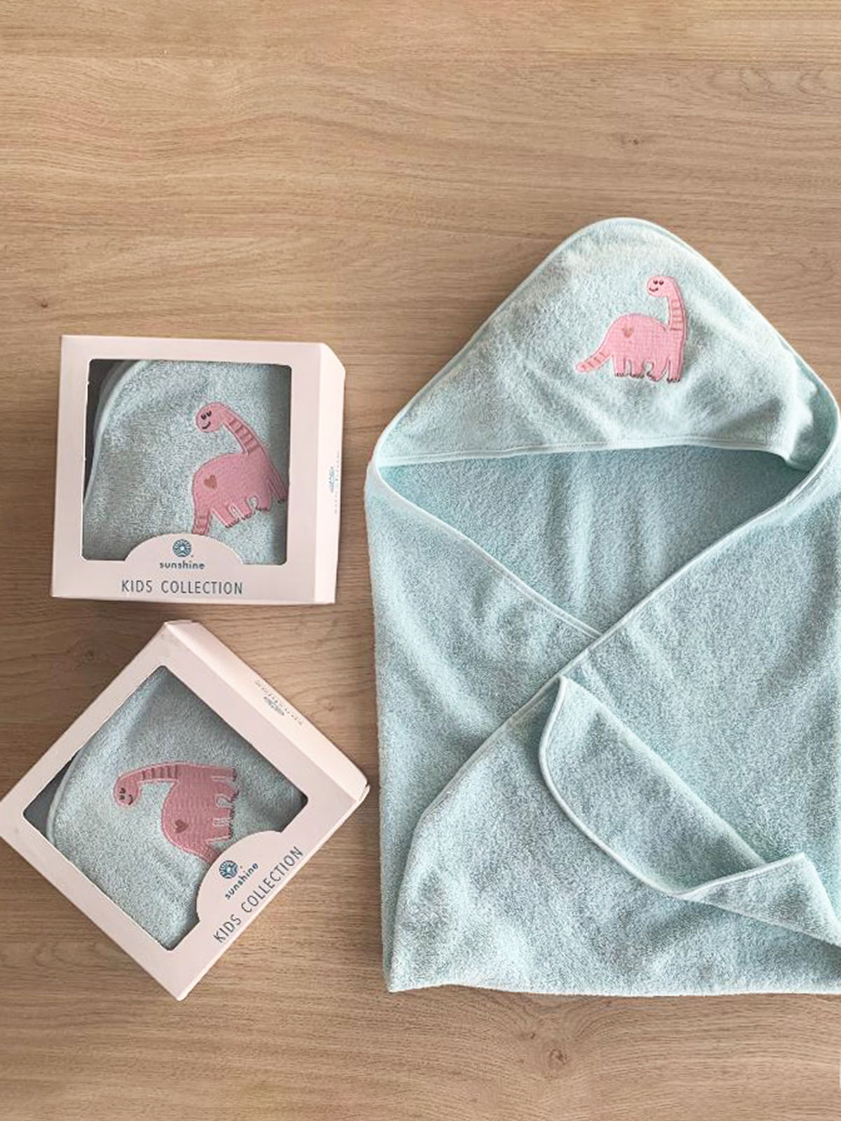 Fluffy Κεντητή Κάπα Light Blue 75x75