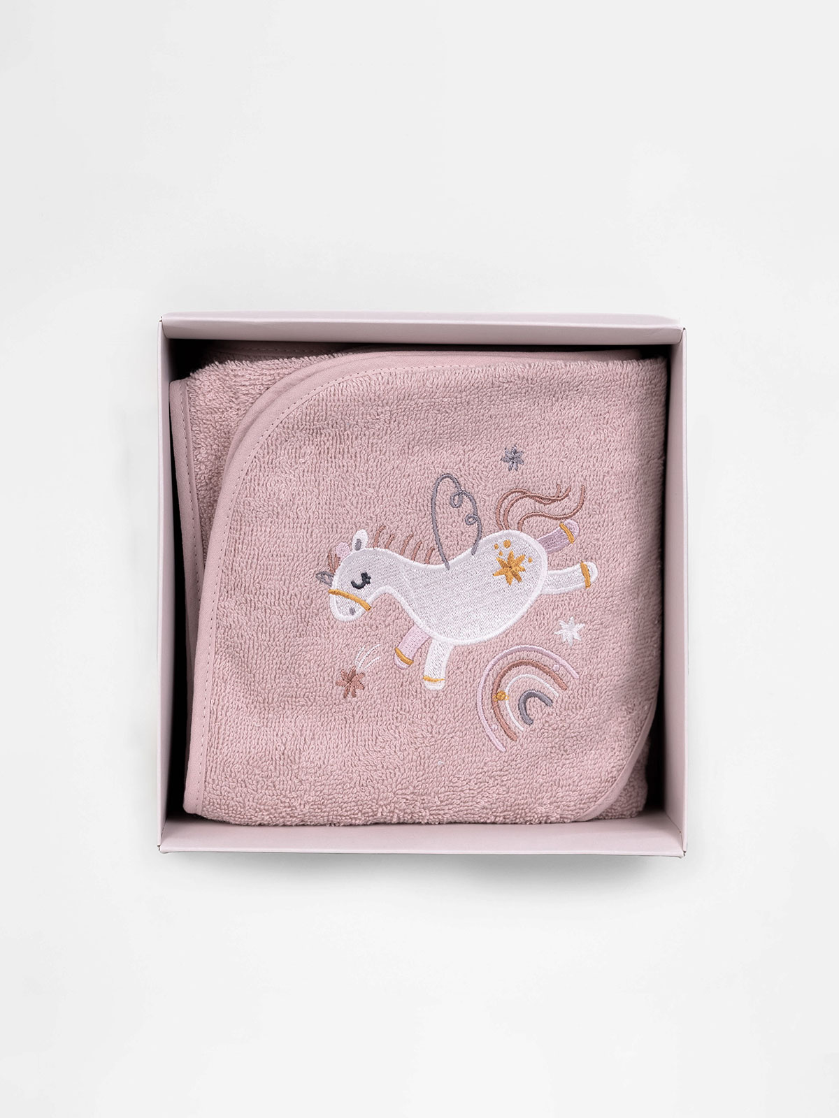 Fluffy Κεντητή Κάπα Powder 75x75