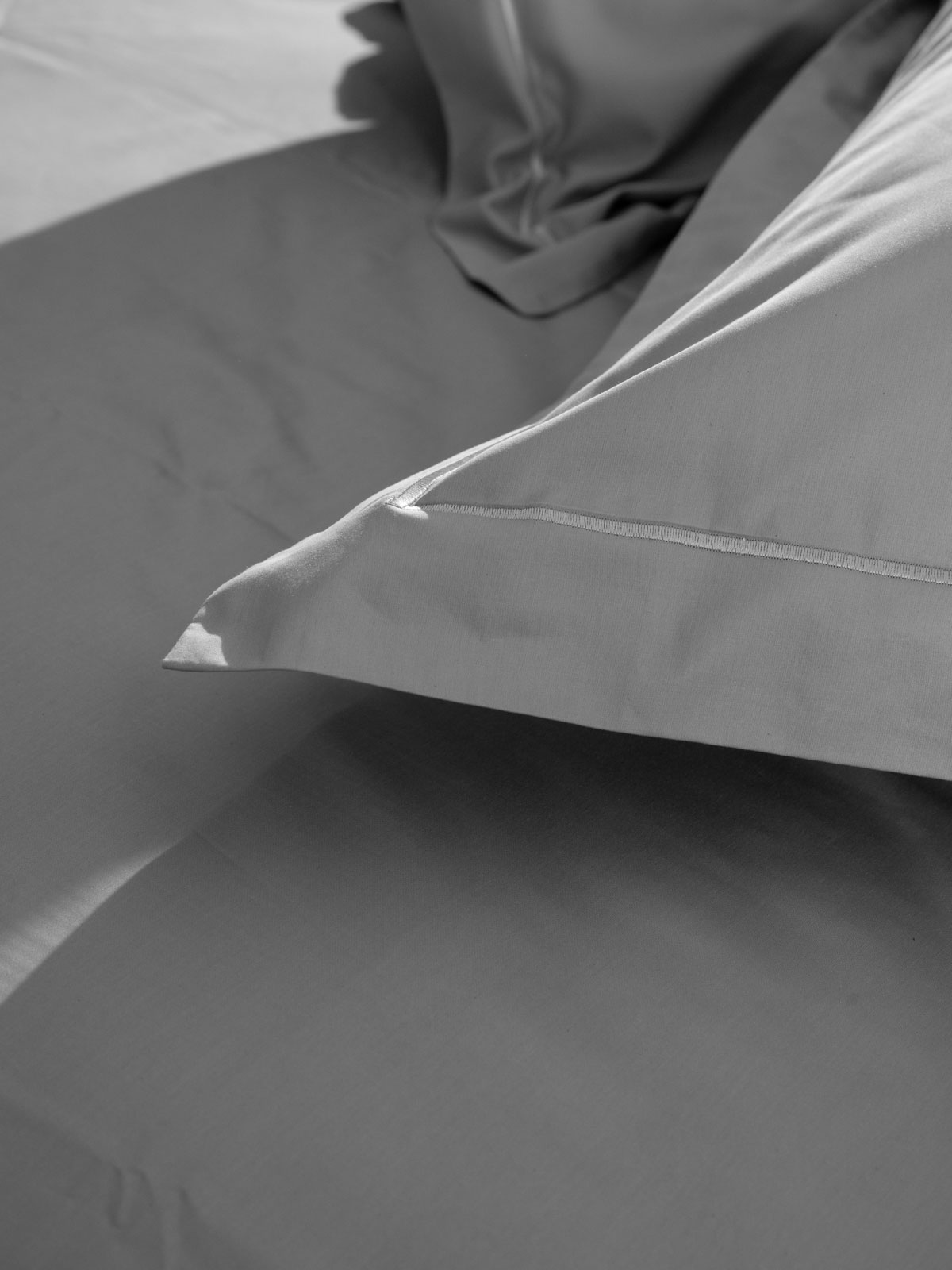 Μαξιλαροθήκες Βαμβακοσατέν Omnia Oxford Grey 50x70