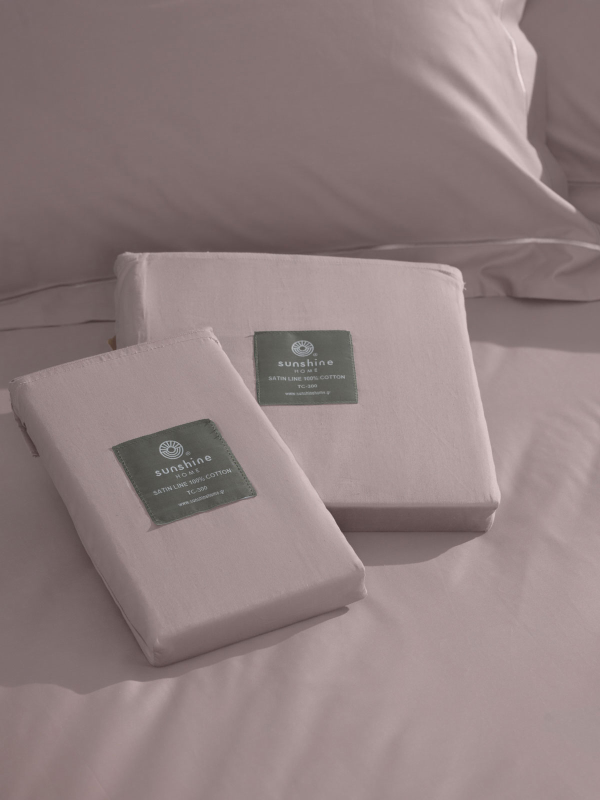 Μαξιλαροθήκες Βαμβακοσατέν Omnia Oxford Powder 50x70