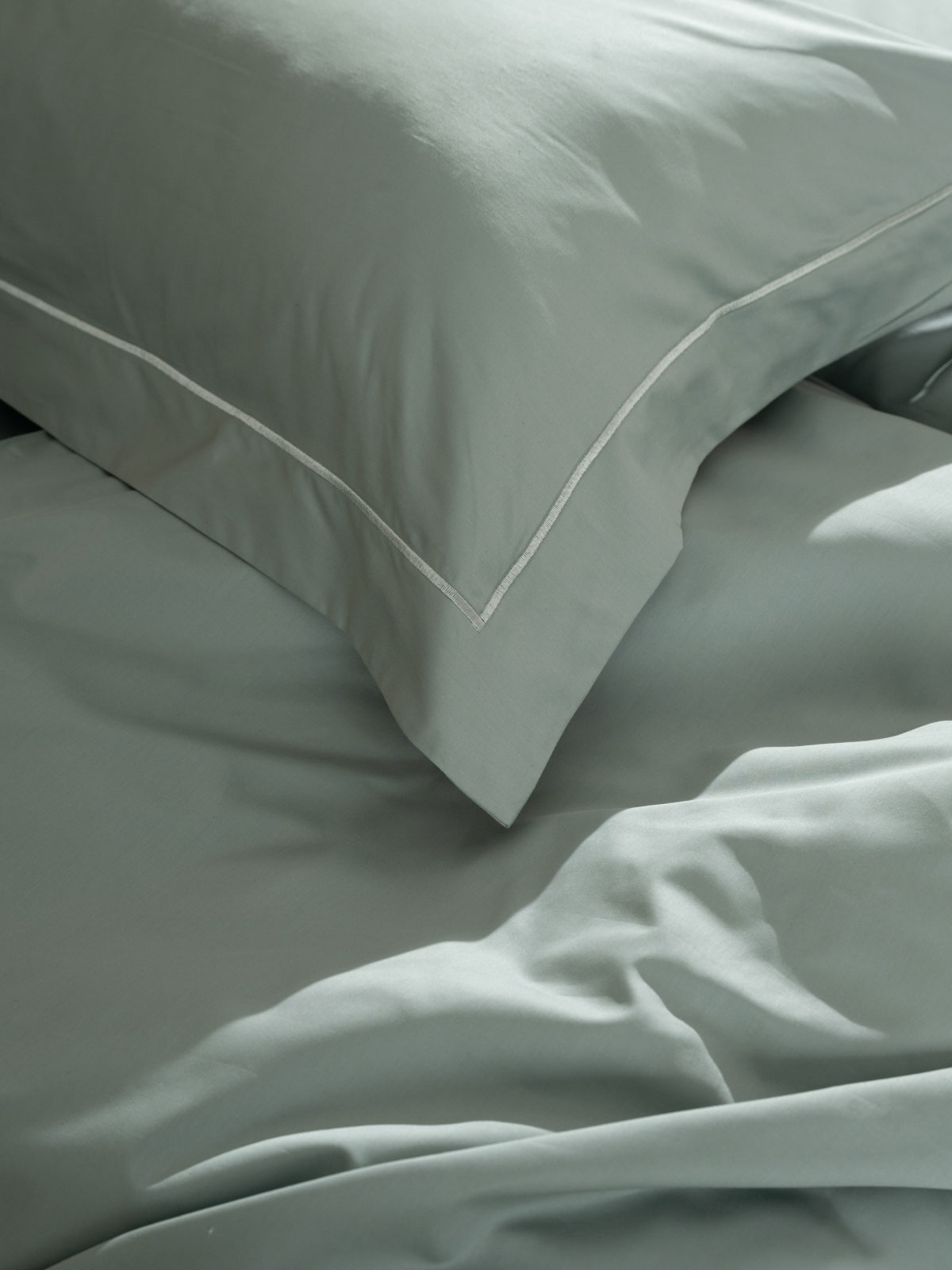 Σετ Σεντόνια Βαμβακοσατέν Omnia μονόχρωμα Aqua Υπερδιπλο (255x280)