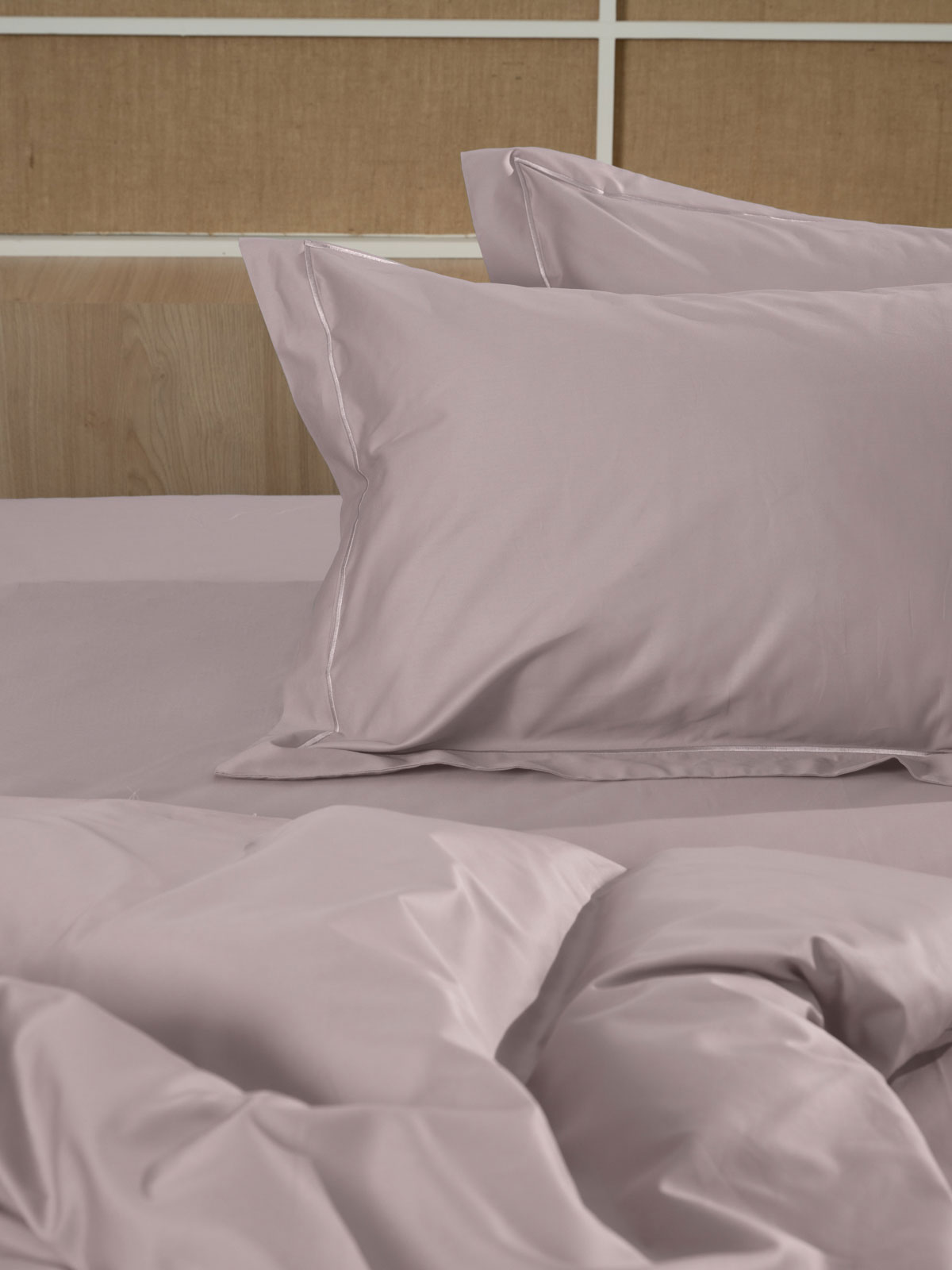 Σετ Σεντόνια Βαμβακοσατέν Omnia μονόχρωμα Powder Υπερδιπλο (255x280)