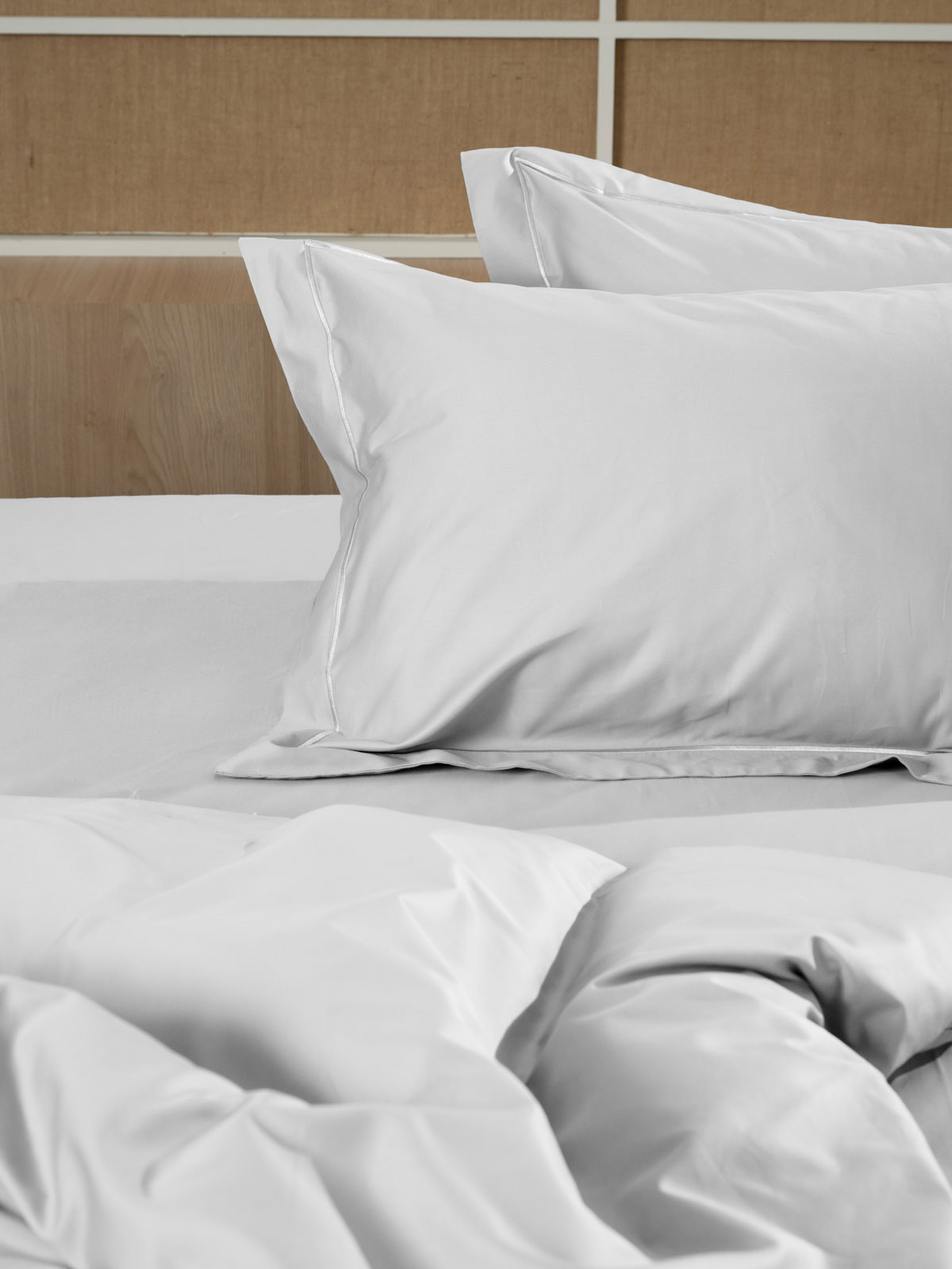 Σετ Σεντόνια Βαμβακοσατέν Omnia μονόχρωμα White Υπερδιπλο (255x280)