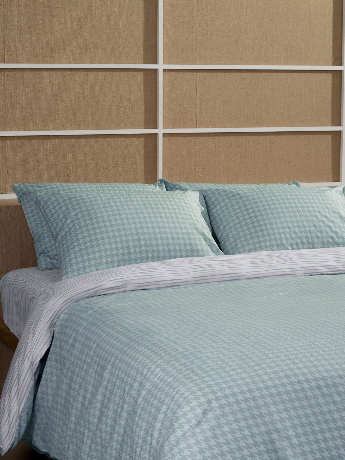 Σετ Σεντόνια Cotton Feelings 2064 Aqua King Size (260x270)