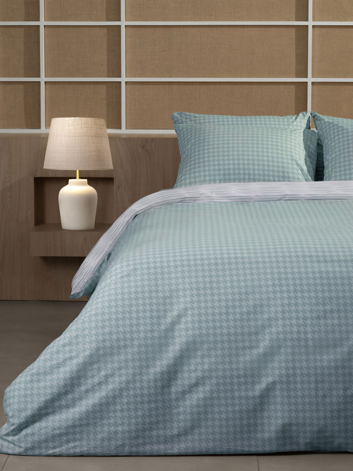 Σετ Σεντόνια Cotton Feelings 2064 Aqua King Size (260x270)