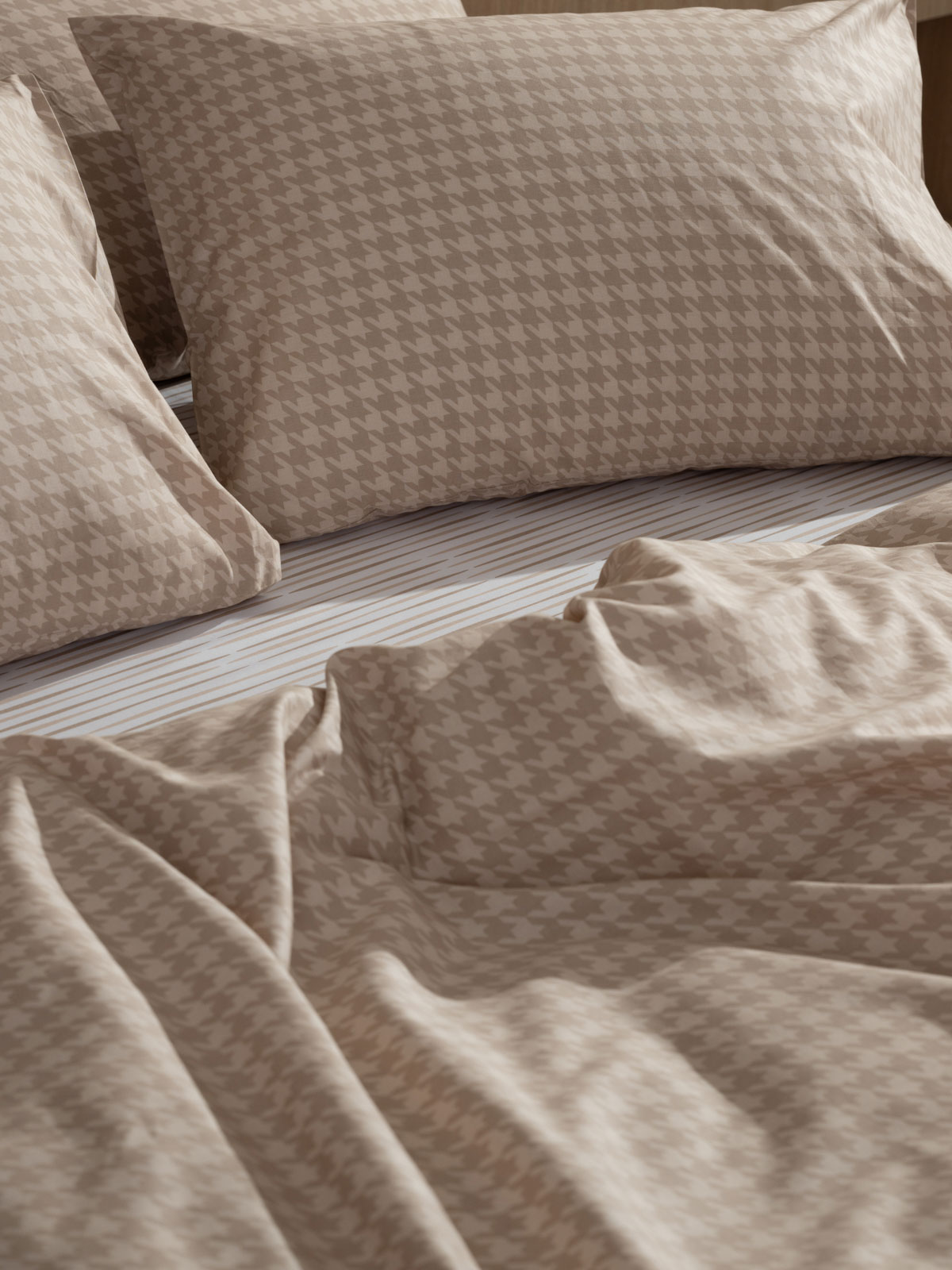 Σετ Σεντόνια Cotton Feelings 2064 Beige King Size (260x270)