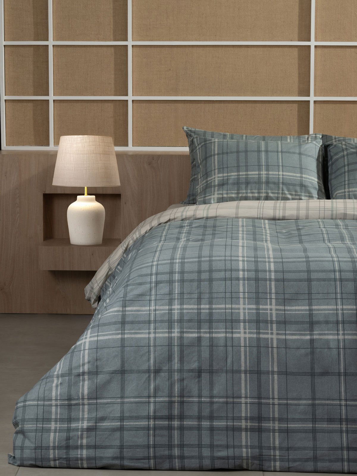 Σετ Σεντόνια Cotton Feelings 2066 Aqua King Size (260x270)