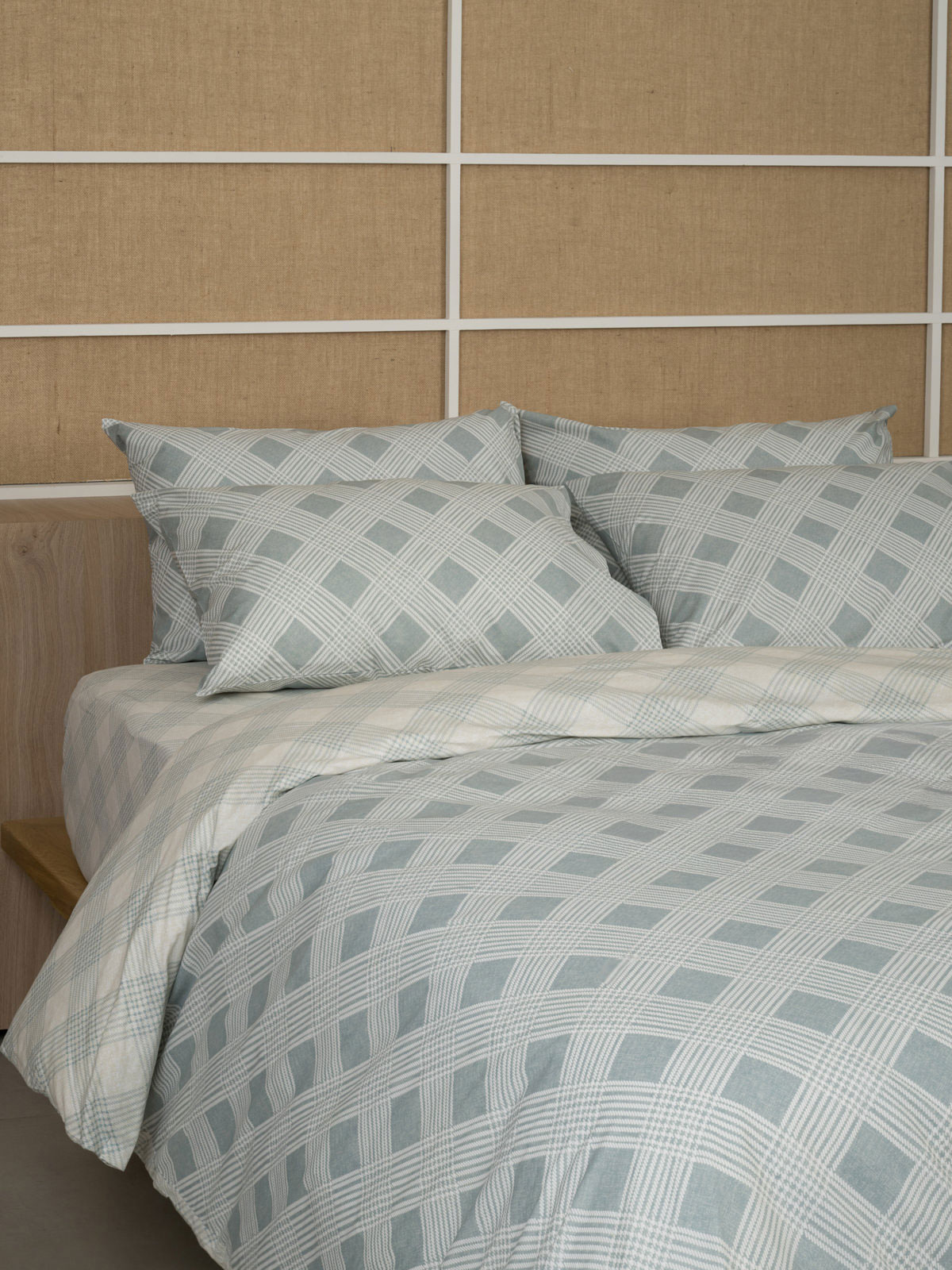 Σετ Σεντόνια Cotton Feelings 2072 Aqua King Size (260x270)